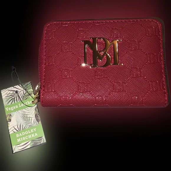 Wine Colored Badgley Mischka Wallet - Picture 4 of 8